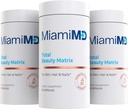MiamiMD Total Beauty Matrix Collagen Supplements for Women - Collagen Capsules with Vitamin C for Hair, Skin and Nails - Cruelty Free - (60 Capsules) - 3 Pack 2