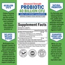 40 Billion CFU Daily Probiotic Supplement (1 Month Supply) Plus Turmeric Curcumin with Black Pepper Extract 1500mg Complex (1 Month Supply) 4