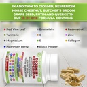 Dash of Vigor 18-in-1 Diosmin Hesperidin Supplement, Quercetin with Bromelain, Zinc, Vitamin C with Rutin Supplement, Horse Chestnut Extract, Butcher's Broom Extract, USA, 60 Capsules 5