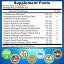 SUPPLEMENTS STUDIO Liposomal Glutathione 500mg Enriched with Organic Whole Foods + Plant-Based Calcium, Magnesium, Zinc, D3 & K2 with Turmeric – Vegan, Non-GMO, Clean Daily Wellness Support 5