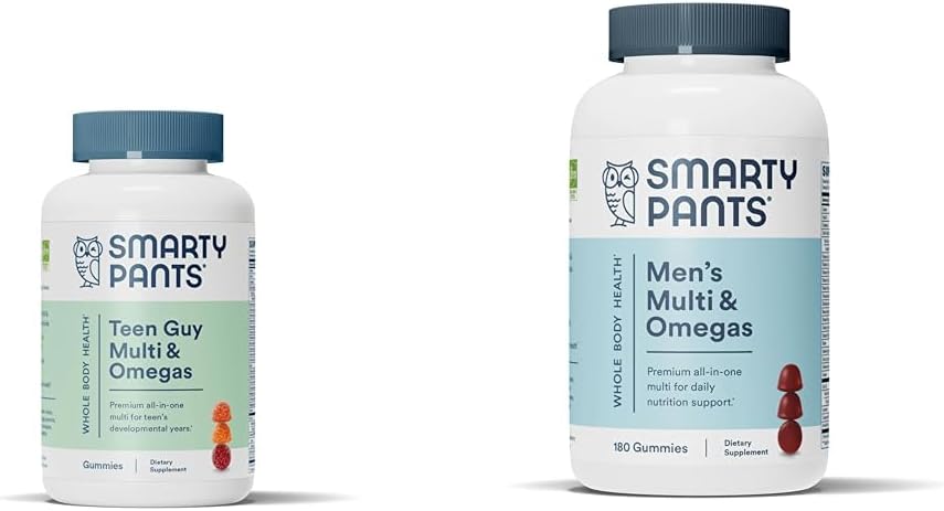 SmartyPants Teen Guy Multivitamin Gummies: Omega 3 Fish Oil (EPA/DHA) & Multivitamin for Men 2
