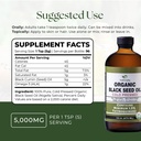 HalalEveryDay Organic Black Seed Oil - USDA Certified, Cold Pressed Glass Bottle 16oz - Over 1.5% Thymoquinone Turkish Black Cumin Nigella Sativa Non-GMO 100% Pure Blackseed Oil 3