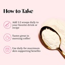 Winged Wellness Glow Up, Collagen Powder for Women - Hair, Skin & Nails Beauty Supplement with Grass-Fed Hydrolyzed Collagen Peptides Adaptogens, Vitamin C & Biotin - 25 Servings, Unflavored 6