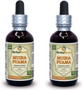 Muira Puama (Ptychopetalum Olacoides) Tincture, Organic Liquid Extract (Brand Name: HerbalTerra, Proudly Made in USA) 2x2 fl.oz (2x60 ml) 2