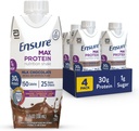 Ensure Max Protein Milk Chocolate Nutrition Shake | 30g Protein, 1g Sugar, 4g Fiber Blend | 4 Pack 2