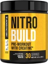 Jacked Factory Nitrosurge Build Pre Workout with Creatine for Muscle Building - Con Cret Creatine Powder & elevATP for Intense Energy, Powerful Pumps, & Endless Endurance - 30 Servings, Arctic White 2