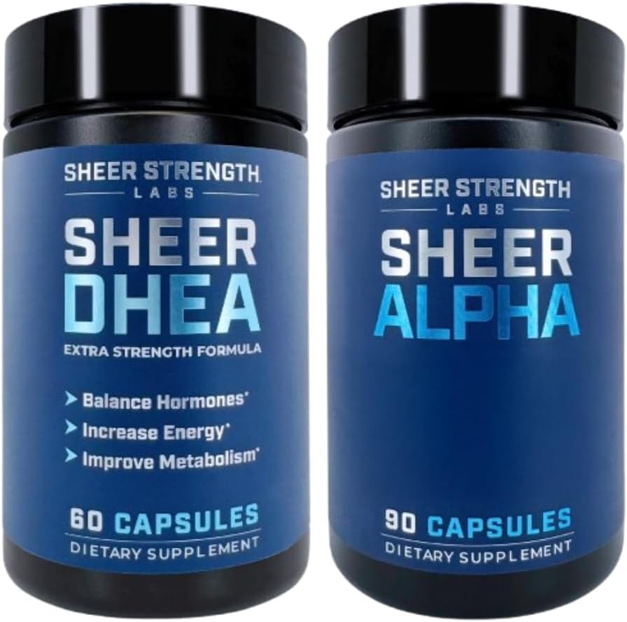 DHEA Supplement for Men + Sheer Alpha - Ultimate T Boosting Stack for Men 2