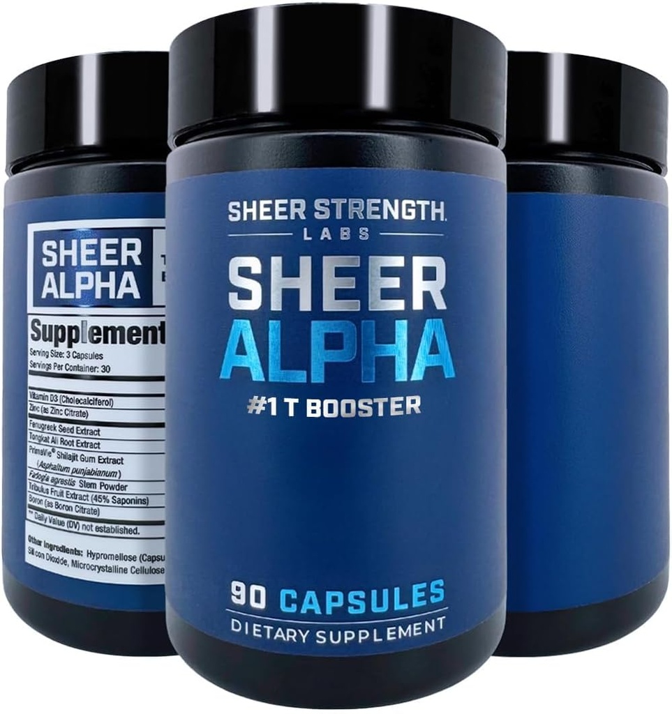 DHEA Supplement for Men + Sheer Alpha - Ultimate T Boosting Stack for Men 4