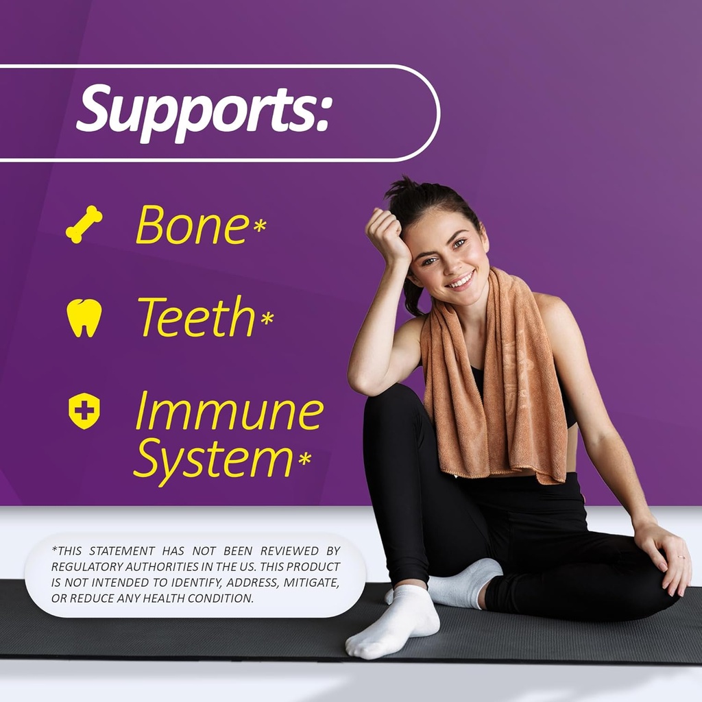 Vitamin D3 2,000 IU – 600 Softgels – Supports Defense System, Bone & Muscle Health – Family Size 4