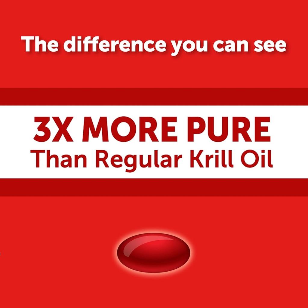 MegaRed Omega-3 Krill Oil 500mg Extra Strength softgels (40 Count in a Box) - Krill Oil No Fishy Aftertaste 5