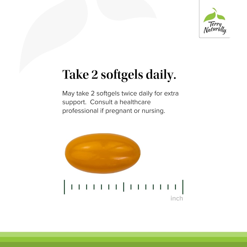 Terry Naturally CuraMed Brain - Dietary Supplement to Support Clarity & Focus - Brain Health Supplement with Curcumin & Turmeric Essential Oil to Aid Concentration - 60 Softgels (2 Pack) 5