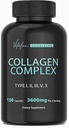 Collagen for Women & Men - Vital Nutrition - Hydrolyzed Collagen Peptides - Multi Collagen Capsules, Keto Friendly, Healthy for Skin, Nails, Bones & Joints, NonGMO- Type I,II,III, V, X - 150 Capsules 2