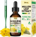 Mullein Drops for Lungs Supplement: Organic Mullein Leaf 30:1 Extract Tincture with Chlorophyll - Herbal Supplement Support Lung Cleanse & Respiratory Function - Non-GMO, Vegan - 4 Fl Oz 2