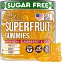 Joyli Superfruit Gummies - Sugar-Free Fruit Multivitamin Gummies for Adults - Natural Gummy Vitamins for Women & Men with Goji, Elderberry, Vitamins A, C, D & E - Supports Immunity, Digestion & Energy 2