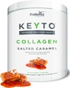 Keto Collagen Protein Powder with MCT Oil – Keto and Paleo Friendly Pure Grass Fed Pasture Raised Hydrolyzed Collagen Peptides KEYTO Salted Caramel Flavor 2