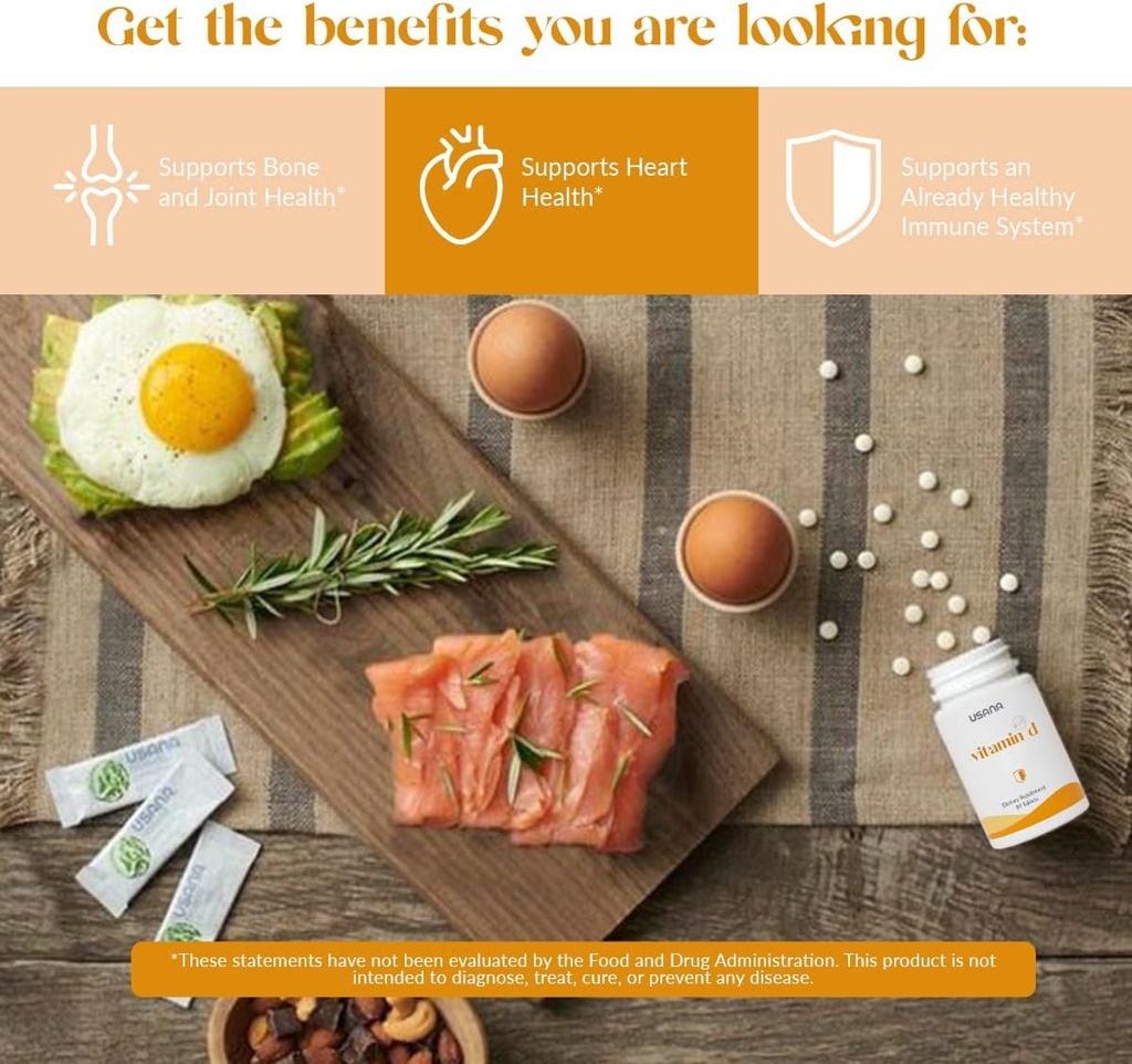 USANA Vitamin D Maximum-Strength 2,000 IU Vitamin D Supplement to Support an Already Healthy Immune System* - 84 Tablets 5