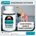 Source Naturals Magnesium Glycinate, Chelated for high Absorption | for Calm Energy, Bone & Heart Support*, 200 mg per Serving - 120 Tablets 6