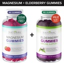 Sugar-Free Magnesium Gummies (180 Gummies) and Elderberry Gummies (180 Gummies) 2