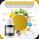 St. John's Wort Rhodiola Rosea Ashwagandha Holy Basil Valerian Chamomile Black Pepper -150 Capsules- Made in USA 5