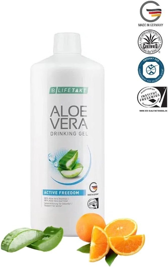 LR Lifetakt Aloe Vera Drinking Gel Active Freedom Health Care Women Men Drink Every Day Natural Treatment - 1000 ml./33.3 fl.oz 3