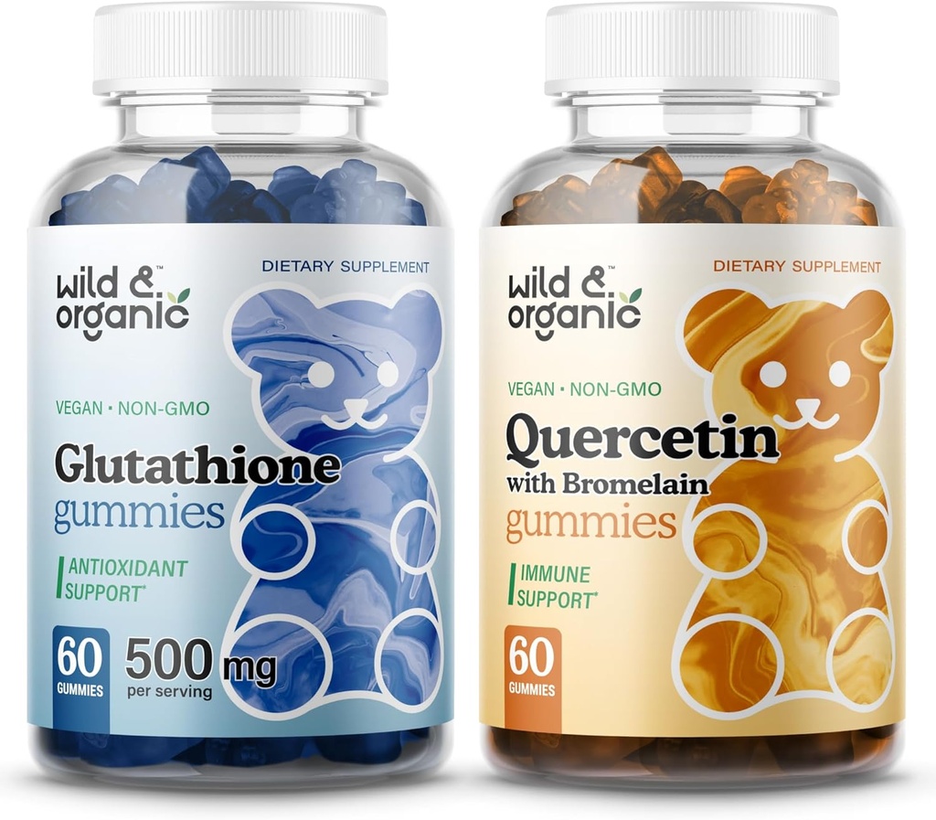 Wild & Organic Glutathione Gummies & Quercetin Gummies 2