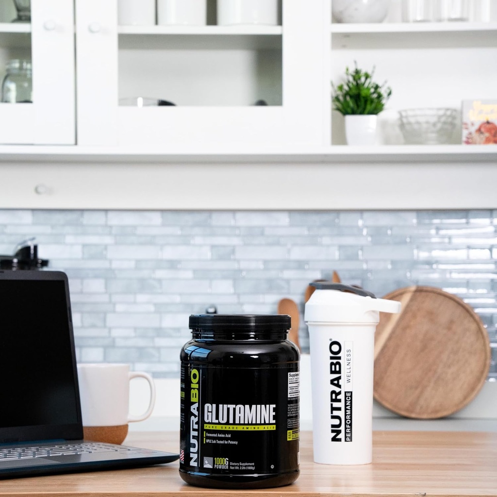 NutraBio Pure L-Glutamine Powder - L-Glutamine Supplement- Amino Acid - Pure Grade: Absolutely no Additives, Fillers or Excipients! - Muscle Recovery Supplement - (1000 Grams) 4