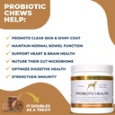 PetScy - Probiotic Chews for Dogs, Probiotic for Dogs of All Ages, Sizes & Breeds with Prebiotic Fiber and Pure Omega-3 | Improves Skin, Coat, and Gut Health, 30 Chews 3