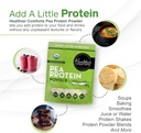 Healthier Comforts Unflavored Pea Protein Powder - Low Sodium (1 lb.) | USA Grown and Processed | 100% Plant Based Protein Powder | Kosher, Gluten Free, Non-GMO, Keto Friendly (16oz) 5