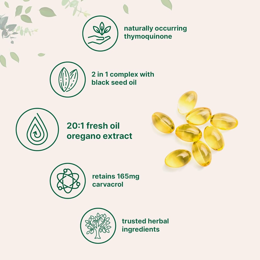 Micro Ingredients Oil of Oregano Softgels 6,000mg Per Serving & Vitamin D3 5000 IU Plus K2 (MK-7) 100 mcg, 300 Virgin Coconut Oil Softgels Bundle Pack | 4X Strength Carvacrol & Thymoquinon | Essential 5