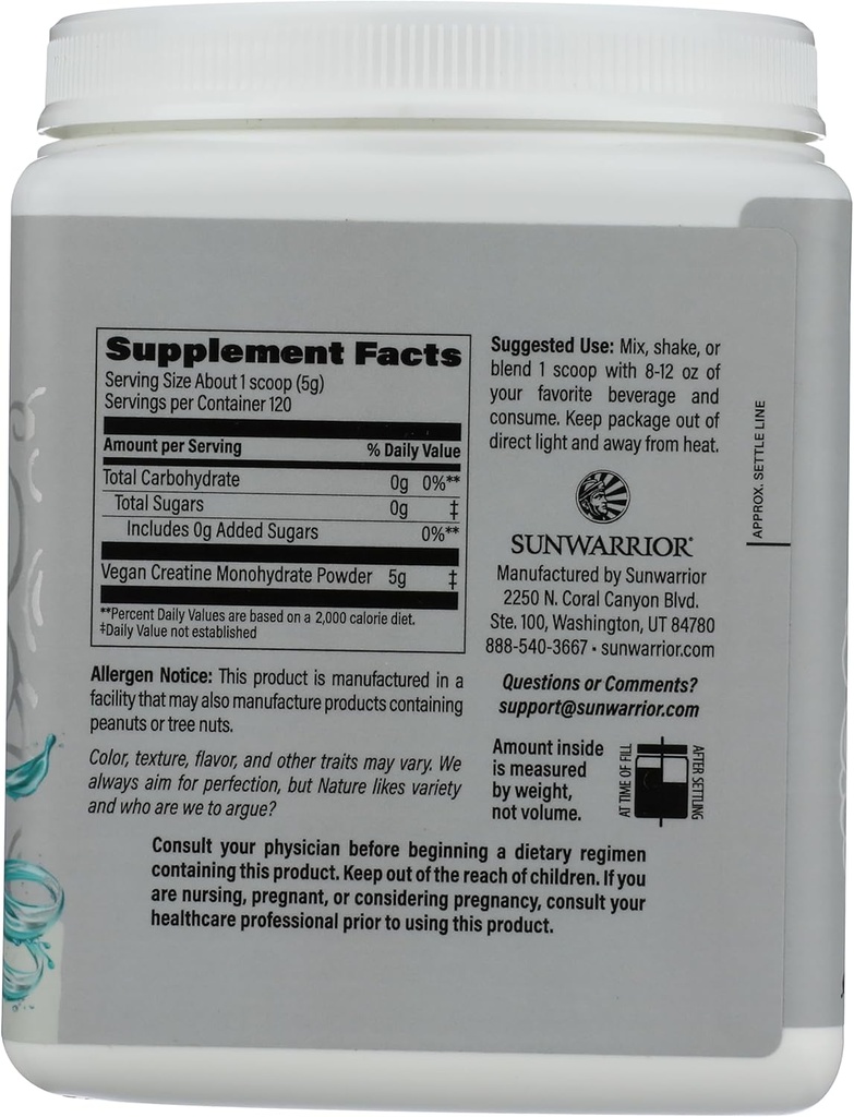 Creatine Monohydrate Powder Micronized PreWorkout Recovery Supplement | Support Muscle Building Strength Training Cognition | Vegan & Keto Friendly Bulk Size (120 Servings) Unflavored 6