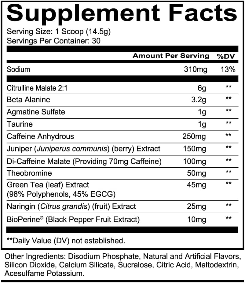REDCON1 Total War Pre Workout - Beta Alanine + Citrulline Malate Keto Friendly Preworkout for Men & Women with 320mg of Caffeine - Fast Acting -Blue Lemonade (30 Servings) 3
