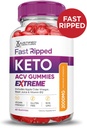 Justified Laboratories (3 Pack Fast Ripped Keto ACV Gummies Extreme 2000MG Fast Ripped Keto Gummies Apple Cider Vinegar Formulated with Pomegranate Beet Juice Powder B12 Vegan Non GMO 180 Gummys 5
