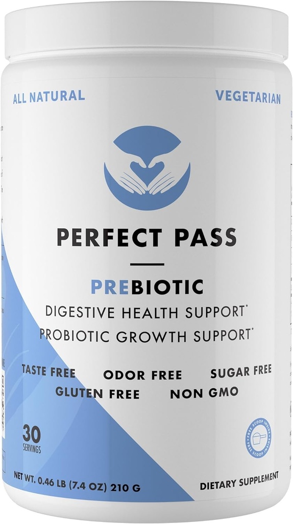 PERFECT PASS Prebiotics and Probiotics for Digestive Health, Capsule and Powder Supplement Bundle for Adults, Natural Bacillus Strains with PHGG for Gut and Digestive Wellness 3