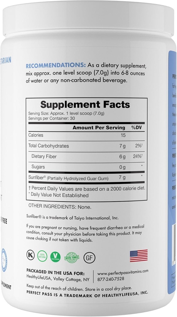 PERFECT PASS Prebiotics and Probiotics for Digestive Health, Capsule and Powder Supplement Bundle for Adults, Natural Bacillus Strains with PHGG for Gut and Digestive Wellness 4