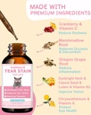 Tear Stain Supplement for Cat - Prevent and Eliminate Cats Tear Stains - Eye Health, Immune System Support - with Cranberry, Marshmallow, Vitamins - Salmon Flavor, 60ML 4