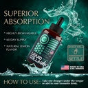 Liquid Collagen Peptides with Biotin Drops - 30,000mcg Collagen Liquid for Women and Men plus Biotin - Youthful Skin, Hair Growth, Strong Nails - Hair Vitamins for Hair Loss - Lemon Flavor - 2x2oz 3