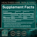 Liquid Collagen Peptides with Biotin Drops - 30,000mcg Collagen Liquid for Women and Men plus Biotin - Youthful Skin, Hair Growth, Strong Nails - Hair Vitamins for Hair Loss - Lemon Flavor - 2x2oz 5