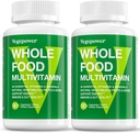 Vegan Whole Food Multivitamin for Men, Methylated Multivitamin for Men and Women, Organic Fruit and Veggies Supplement, Herb & Mushroom Blend, Plant Omegas, All Natural, Non-GMO, 180 Count 2