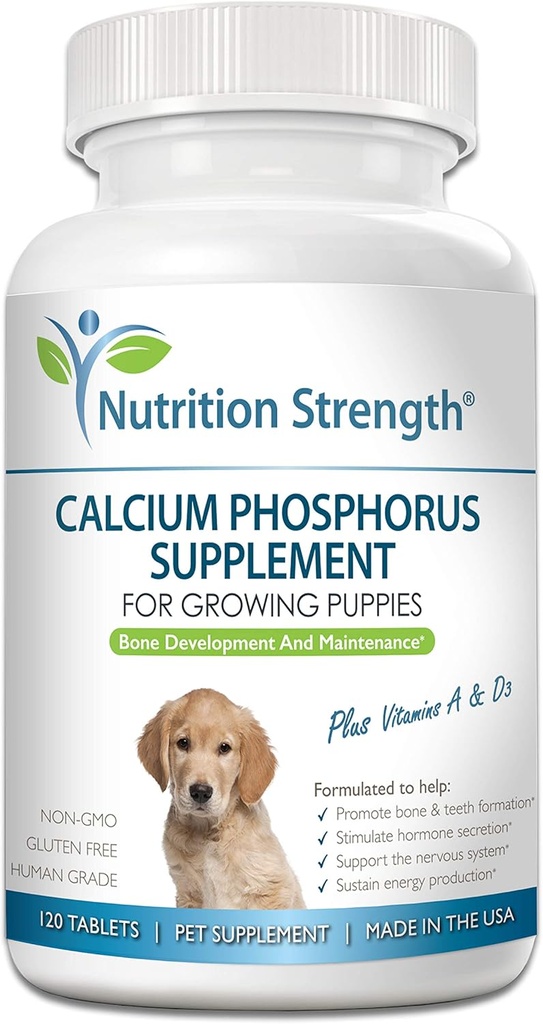 Calcium Phosphorus for Dogs Supplement, Provide Calcium for Puppies, Promote Healthy Dog Bones and Puppy Growth Rate, Dog Bone Supplement, 90 Soft Chews 2