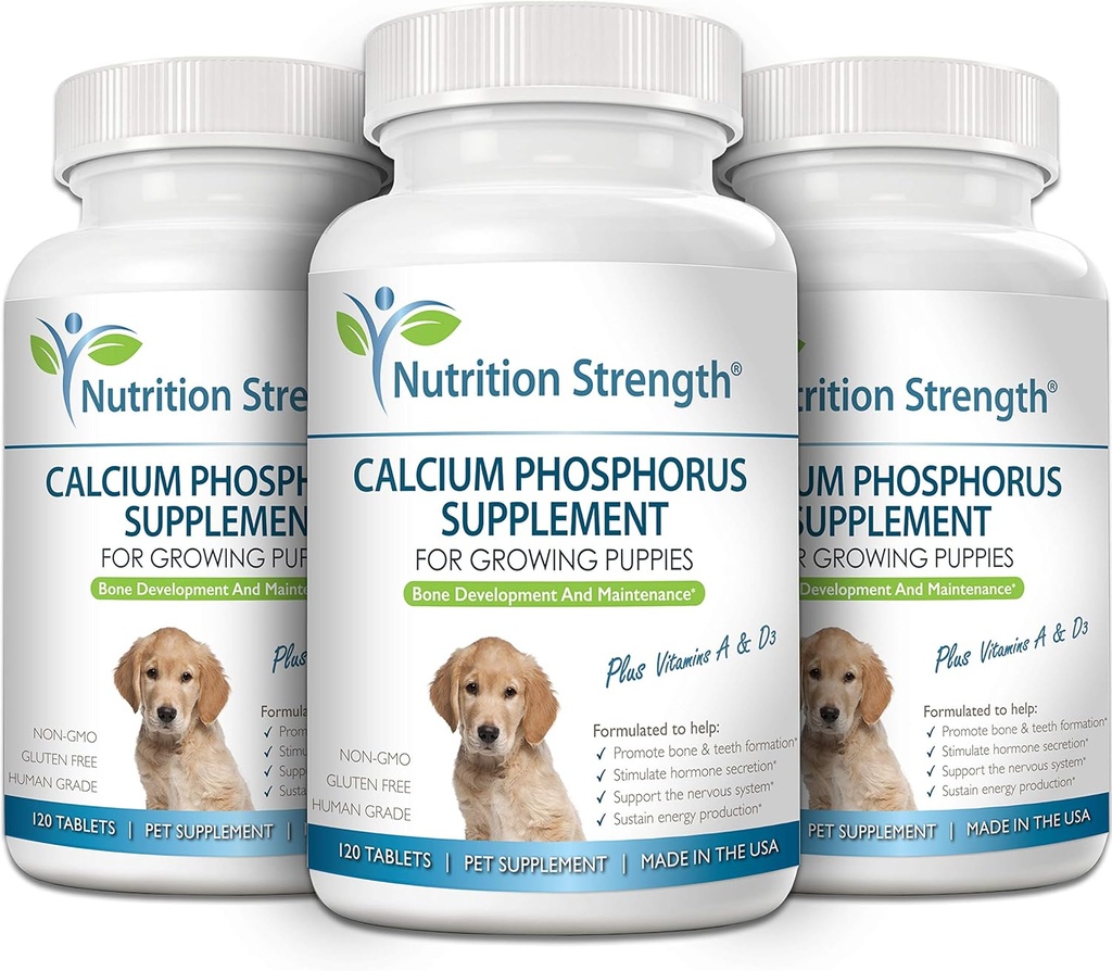 Calcium Phosphorus for Dogs Supplement, Provide Calcium for Puppies, Promote Healthy Dog Bones and Puppy Growth Rate, Dog Bone Supplement, 90 Soft Chews 5