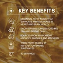 BARE PERFORMANCE NUTRITION, BPN Strong Omega Fish Oil Soft Gel, 1290mg Fish Oil per Capsule, Wild Caught Fish, Sustainably Sourced, IFOS Certified, 30 Servings 4