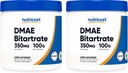 Nutricost Pure DMAE-Bitartrate Powder 100G (2 Bottles) 2