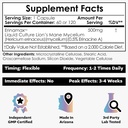 Nootropics Depot Erinamax Lion's Mane 500mg Capsules | Liquid Culture Mycelium | 2.5mg Erinacine A | Mood, Cognition, & Nerve Support | 120 Count 3