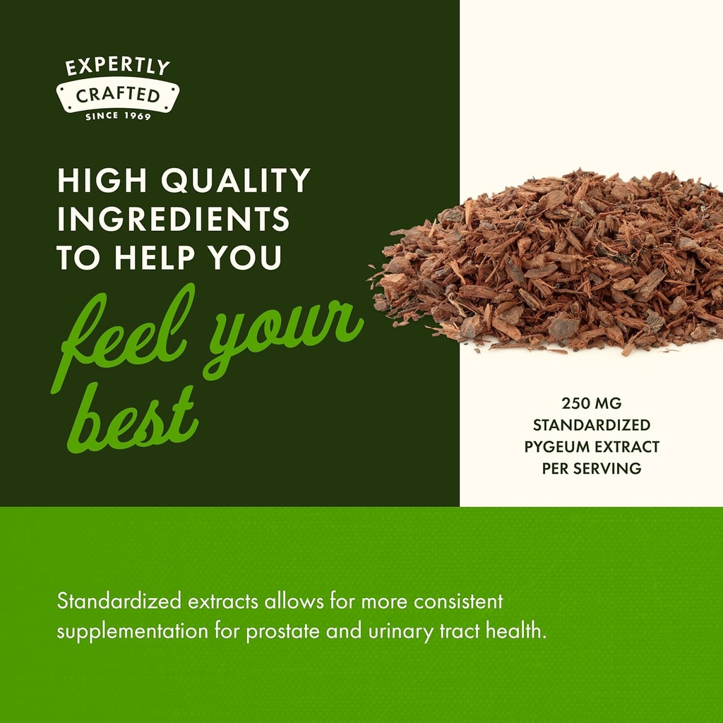 Swanson Pygeum - Herbal Supplement Promoting Male Prostate Health, Bladder, and Urinary Tract Health Support - Mens Health Supplement - (100 Capsules, 125mg Each) 4 Pack 6