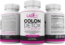 Pure Colon Cleanse & Detox 15 Day Program - Herbal Laxative Constipation Relief with Psyllium Husk, Cascara Sagrada & Senna Leaves - Special Women Intestinal Cleanser by Ladyme - 30 Capsules 3