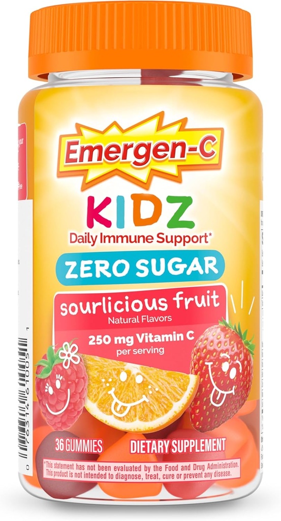 Emergen-C Zero Sugar Immune Support Kidz Gummies 36 Count 2