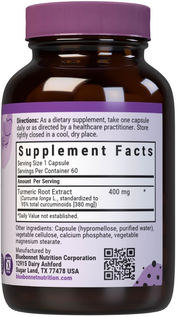 BlueBonnet Turmeric Root Extract Supplement, 60 Count 3