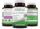PURELY beneficial Organic Milk Thistle Capsules, 50:1 Milk Thistle Extract, Silybum Marianum 25000 mg Strength, Liver Cleanse & Antioxidant Support, 120 Veg Capsules, Vegan & Non-GMO 2