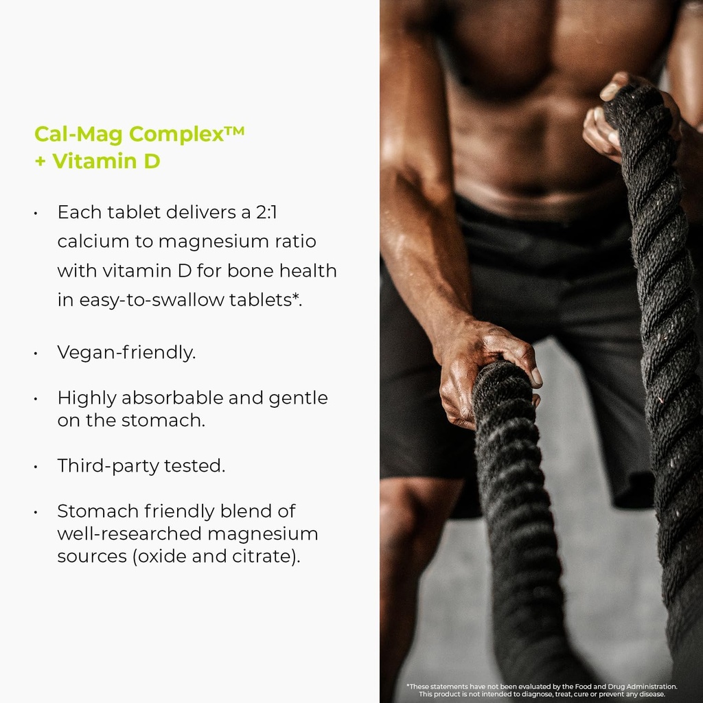 Endur Cal-Mag Complex, Bone & Heart Support for Active Lifestyles, Calcium and Magnesium with Vitamin D3, Gluten Free, 300 Tablets 6