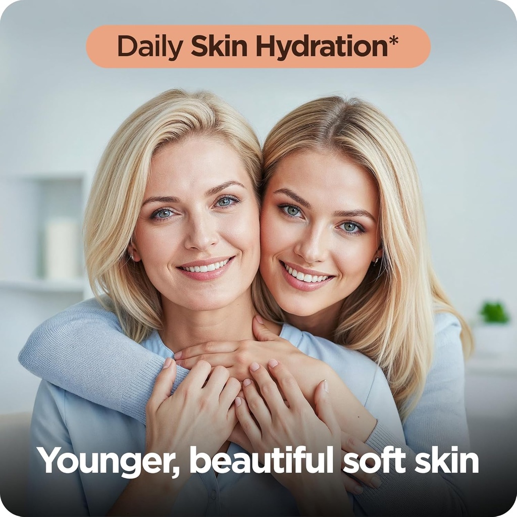 Pure Hyaluronic Acid Supplement 250mg with Vitamin C 50mg, 120 Vegan Capsules - Skin Hydration for Natural Glow, Hair, Nails, Bone & Joint Health Formula 3